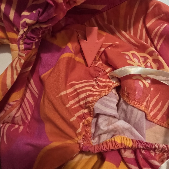 FARM Rio Summer Garden Mini Dress Cotton A-line Sweetheart Short sleeves Size - Picture 10 of 14